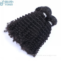 Wholesale Kinky Curly Natural Color #1B Brazilian Human Hair Extension